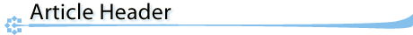 Article Header Two